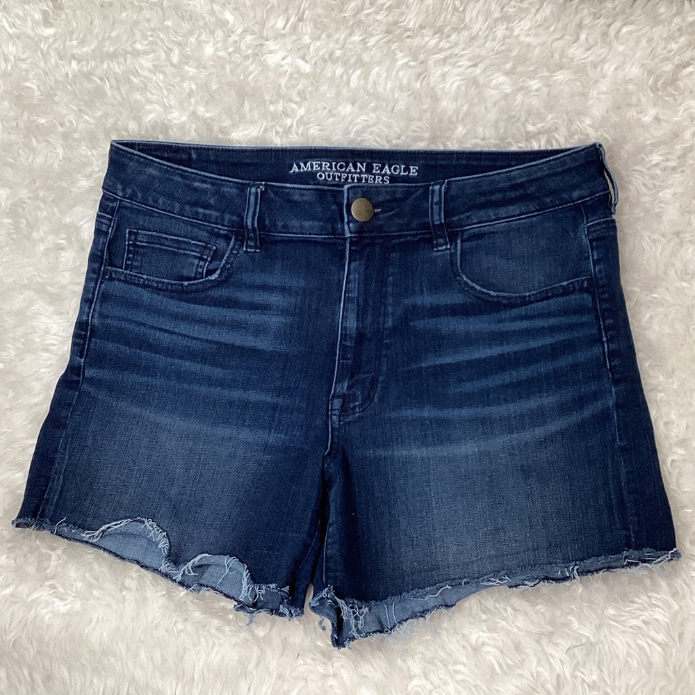 American Eagle Outfitters Women's Deep Indigo Jean Shorts